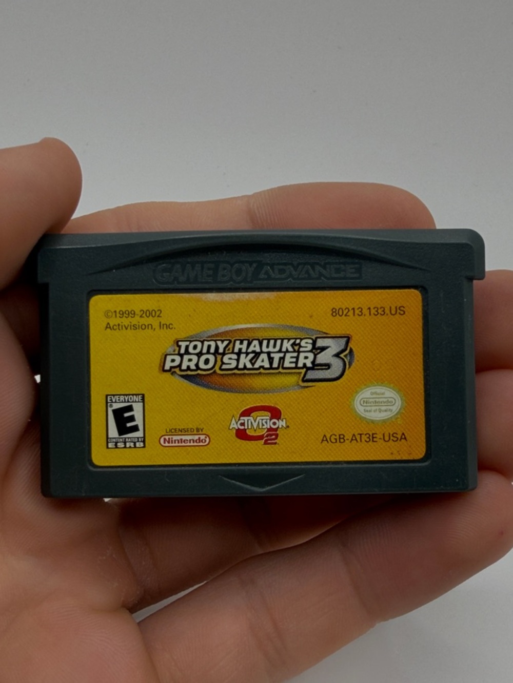Tony Hawk's Pro Skater 3 Game Nintendo Gameboy Advance 2002 Cartridge